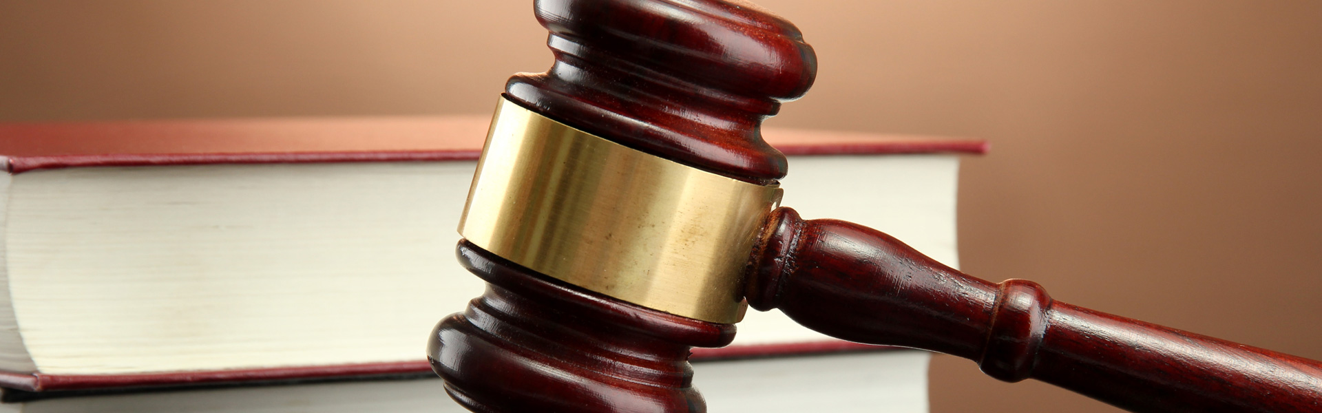 Wooden Gavel And Book